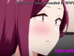 FapHouses siste hentai-video inneholder en trekant med to kåte jenter