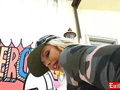 Nina Elle's big ass gets stretched by a big cock