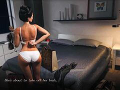 POV игра с 3D интерактивен секс: Милф хазяйката дава ръчна работа и още