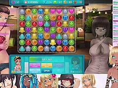 Vtuber lewdneko con grandi tette provoca in lingerie e vestita matura in un video HuniePop 2