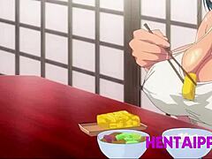 Große Titten MILF bekommt einen harten Fick bei ihrem ersten Date in einem Hentai-Video