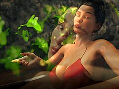 Necenzurirana spolna igra z bujno MILF in demonskim fantom v 3DCG