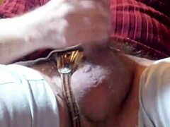 Mature mommy gets naughty with a cock on camera