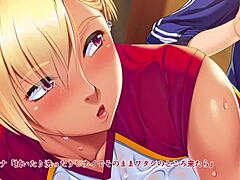 Las milfs del club de voleibol en anime se ponen traviesas durante el descanso del juego