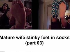 เท้าของภรรยาถูกบูชาในวิดีโอเครื่องรางเท้าที่กระตุ้นความรู้สึก