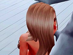 Horúce anime video Sims 4 obsahuje zrelú mamu v hardcore akcii