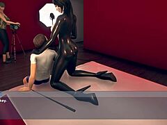 Mogna MILFs engagerar sig i erotisk 3D-spel