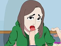 Isorintainen milf esittää erinomaisen suullisen esityksen sensuroimattomassa hentai-animaatiossa