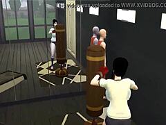 La esposa infiel Chichi recibe entrenamiento anal del Maestro Roshi en hentai 3D
