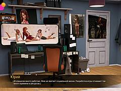 실리콘의 날개: 성숙한 밀프와 금발 미녀와의 3D 헨타이 모험