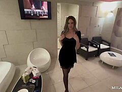 Russian milf gives amazing blowjob and gets fucked in POV