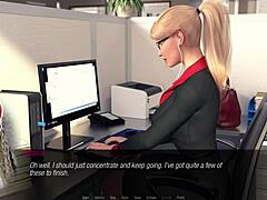 جيسيكا نيلز تلعب بشكل مكثف في المكتب في الحلقة 4