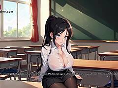 ครูสาวเอเชียนมโตชวนสาวชมรมไปโรงเรียน