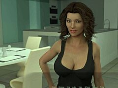 Husband's away? Enjoy some hot sex with a sexy milf in this visual novel