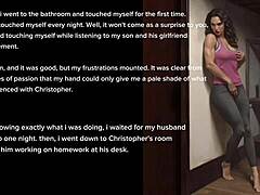 Aroused milf overhears her son's intimate moment with his girlfriend, leading to a passionate encounter