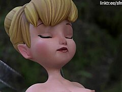 Obrovský penis sa stretáva so zrelou Tinkerbell v 3D SFM videu