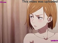 Rothaarige MILF mit großen Titten bekommt einen großen Schwanz in diesem Hentai-Anime