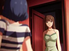 Nieocenzurowana animacja hentai z cycatą MILF, która zostaje złapana