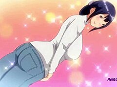 Sexy Anime-Hentai mit einer Milf mit einem großen Arsch und einem jungen Jungen