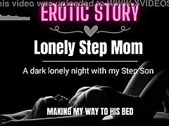 Anak tiri mengeksplorasi cerita audio erotis dengan ibu tirinya yang kesepian
