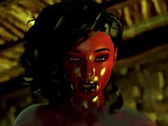Ladyboy fantáziája valóra vált egy nagy péniszű lánnyal ebben a 3D-s filmben