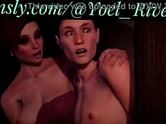 Deux transgenres baisent le cul d'un jeune hétéro dans un jeu d'orgies tabou