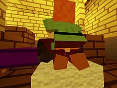 Kompilasi adegan hentai sexmod Minecraft dengan pantat dan payudara besar