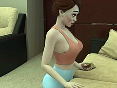 Animazione HD 3D di un capo futanari che fa sesso con una hostess in una scena hentai bollente