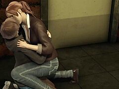 Moira Burton a Claire Redfield, lesbické dvojice, skúmajú svoje sexuálne túžby v 3D