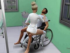 Медсестра соблазняет и изменяет своему пациенту в HD-видео