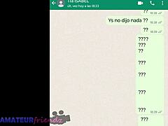 MILF latina se masturba en la webcam de Whatsapp con su hermanastra